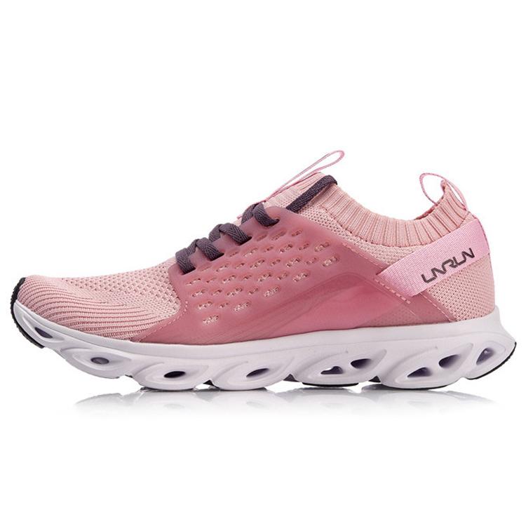 

новые LiNing Li Ning Arc амортизирующие противоскользящие износостойкие дышащие легкие кроссовки с низким верхом для бега женские розовые 35