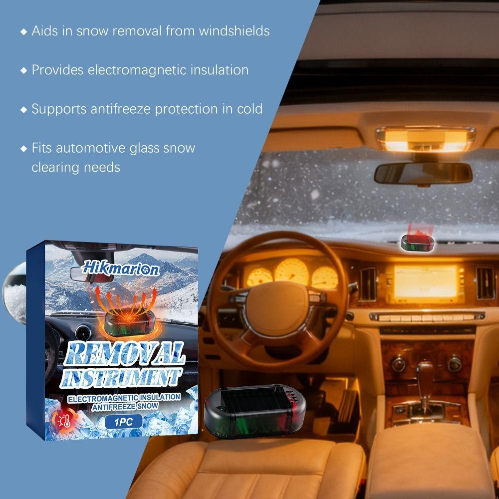 Solarstromversorgung Auto-Störsender Frostschutzgerät Wiederverwendbar Mini-Fensterentfroster Tragbar Autos Windschutzscheiben-Enteiser Winter