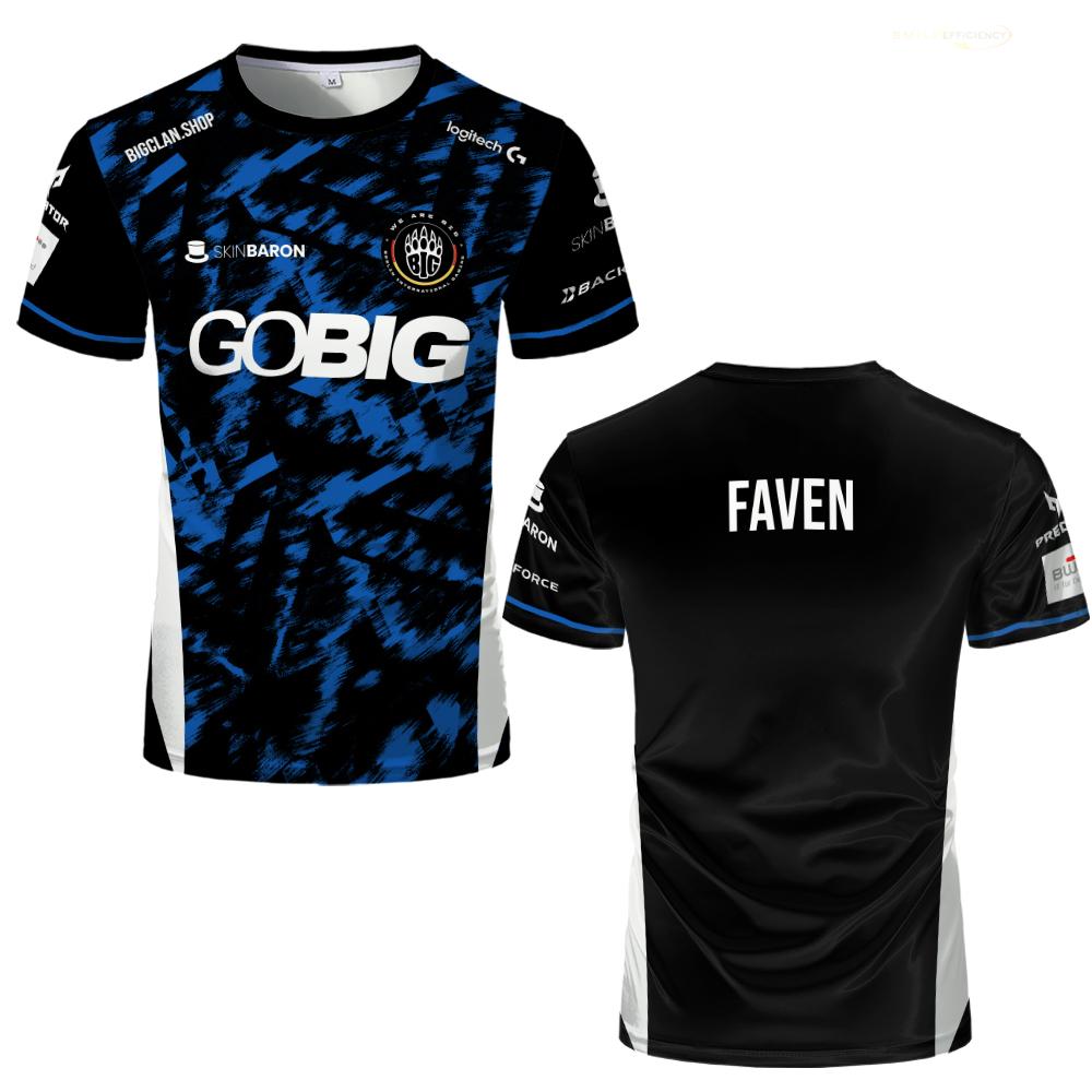 Germany Esports Team BIG 25/26 Season Jersey CS2 Gaming Breathable Training Uniforms Shirt Men’s & Women’s Casual Sports T-Shirt