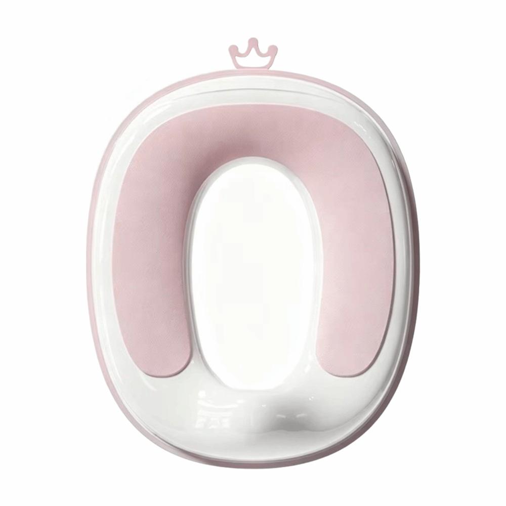

Crown Hanging Groove Children s Toilet Seat Cushion Portable Potty Seat Cushion Boys Girls розовый