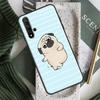 Pug Dog Funny Cartoon For Huawei Nova 12i 11i 8i 12s 9 10 SE Y91 Y90 Y60 Y70 Y72 Y61 P20 P30 P40 Lite P60 Pro Case
