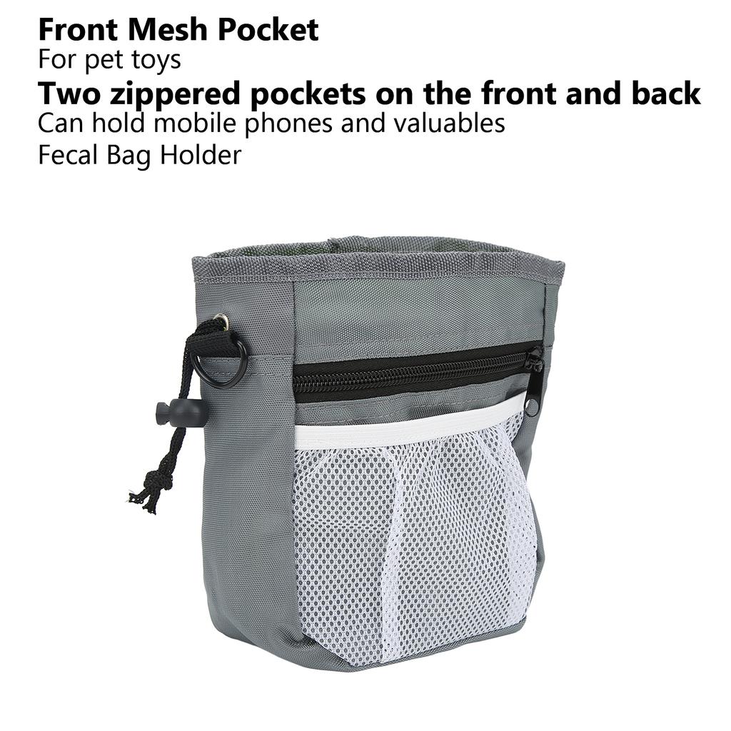 Dog Training Waist Bag Multifunctional Dog Treat Pouch With Lanyard And Belt For Kibble Food Toys