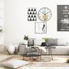 14-Inch Ultra-Quiet Creative Cartoon Wall Clock - Modern Design for Living Room
