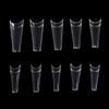 kads 500pcs Traceless Shallow Cover False Nail Tips White Nature Clear 10 Sizes Nail Art No-Crease Fake Nails Manicure Tools