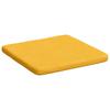 Seat Cushions 4 pcs Light Yellow 40 x 40 x 3 cm Cord Fabric