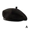 Korean Classic Premium Feel Black Beret Spring Autumn Thin Solid Color Ins Trendy Versatile Painter Hat Simple Caps For Women