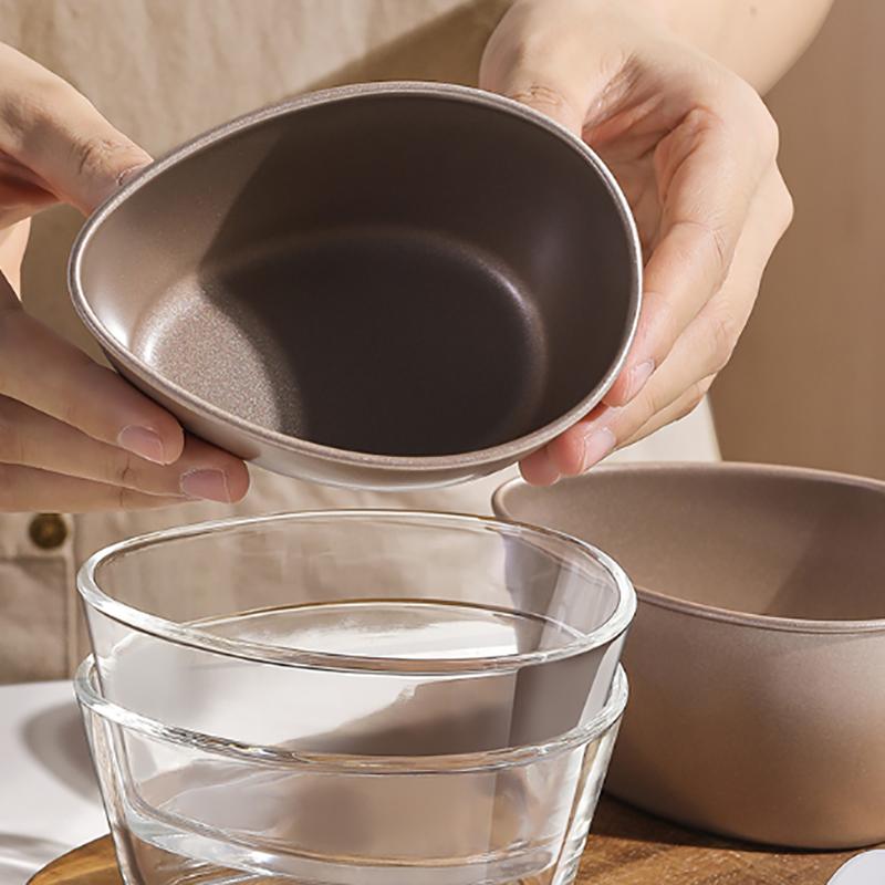 Steamed Egg Bowl Egg Shape Bowl Stainless Steel Heat Resistant Metal Food Serving Mixing Poached Egg Bowl Kitchen Supplies