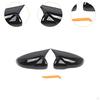 2x Side Mirror Cover Caps Rearview Replacement Component Easily Install Assembly