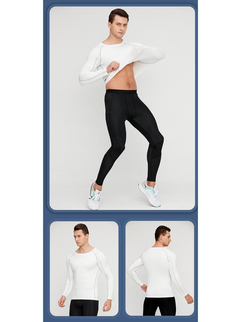 Men's Quick-Dry Breathable Long Sleeve Compression Workout Shirt