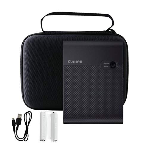 Canon SELPHY QX20/SELPHY SQUARE QX10 Printer Dedicated Protective Storage Case - WERJIA (Black)