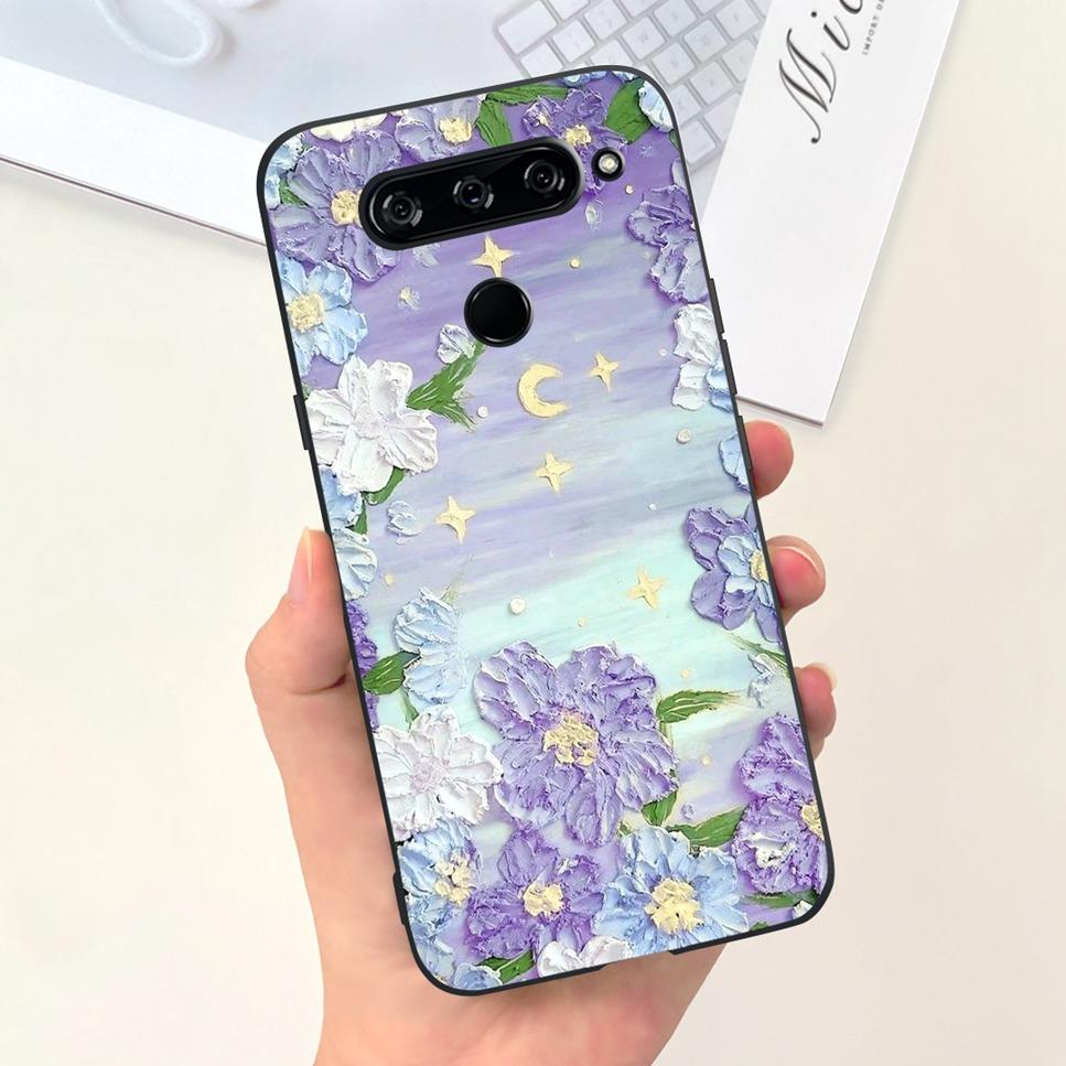 Case For LG V40 ThinQ Cartoon Astronaut Dinosaur Soft Silicon Black Cover For LG V50 V50S ThinQ 5G LG V30 2017 Bumper Phone Case