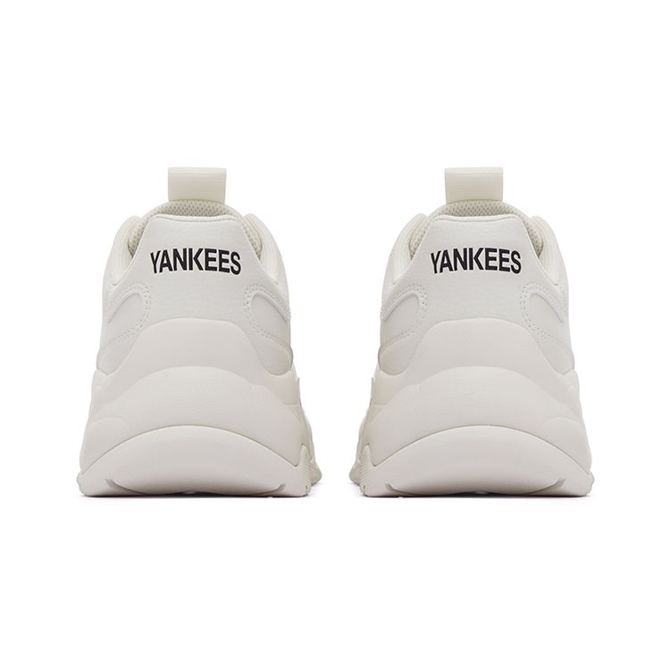 MLB Big Ball Chunky Occhio Nudo 3D Classico Aggiornato Stampa Retrò Rialzanti Scarpe da Ginnastica Basse da Papà Unisex Sneaker Avorio 3ASHC104N-50IVS