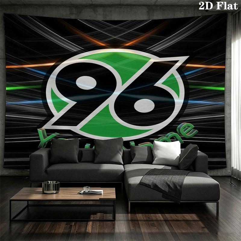 Hannover 96 Custom Name Wall Tapestry Aesthetic Wall Hanging Printed Fabric Blanket Decorative Tapestries for Bedroom Living Room Home Decor