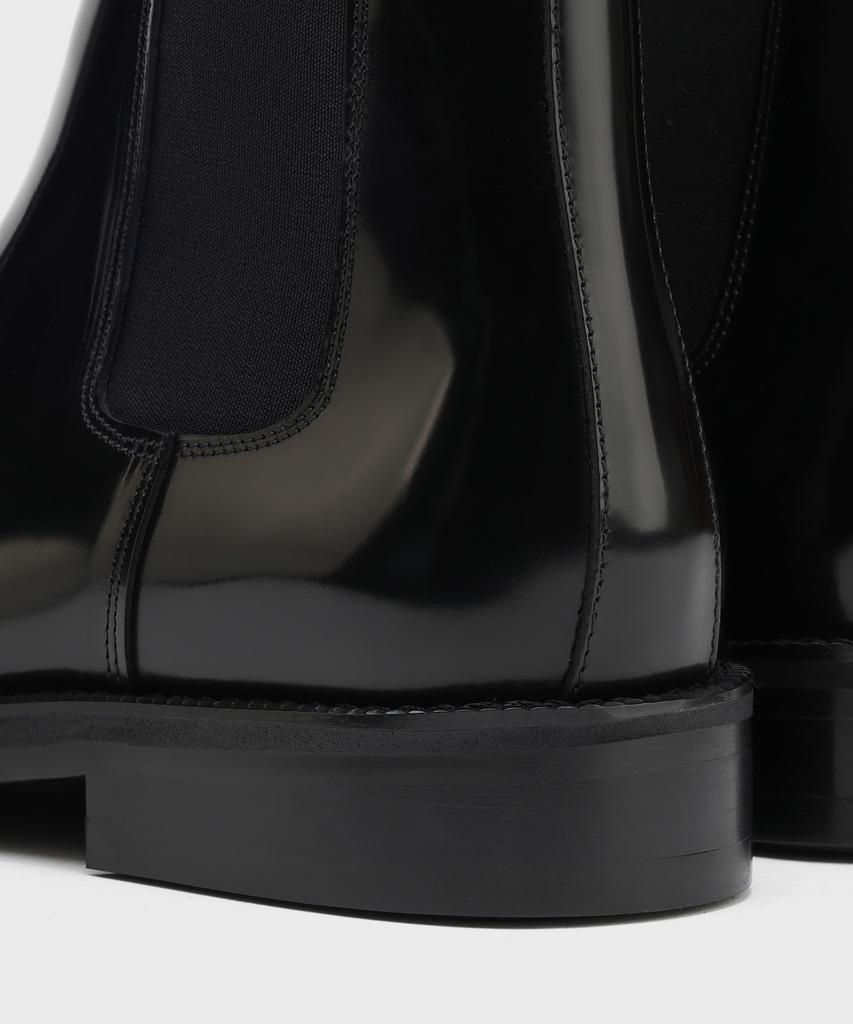 Firenze Atelier [Vibram] Minimal Semi-Square Line Chelsea Boots 7430 [Box Black]