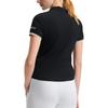 FILA Tennis Series Comfortable Pullover Fashion Short Sleeve Polo Shirt Women tops Deep-Black A11W513101F-BK