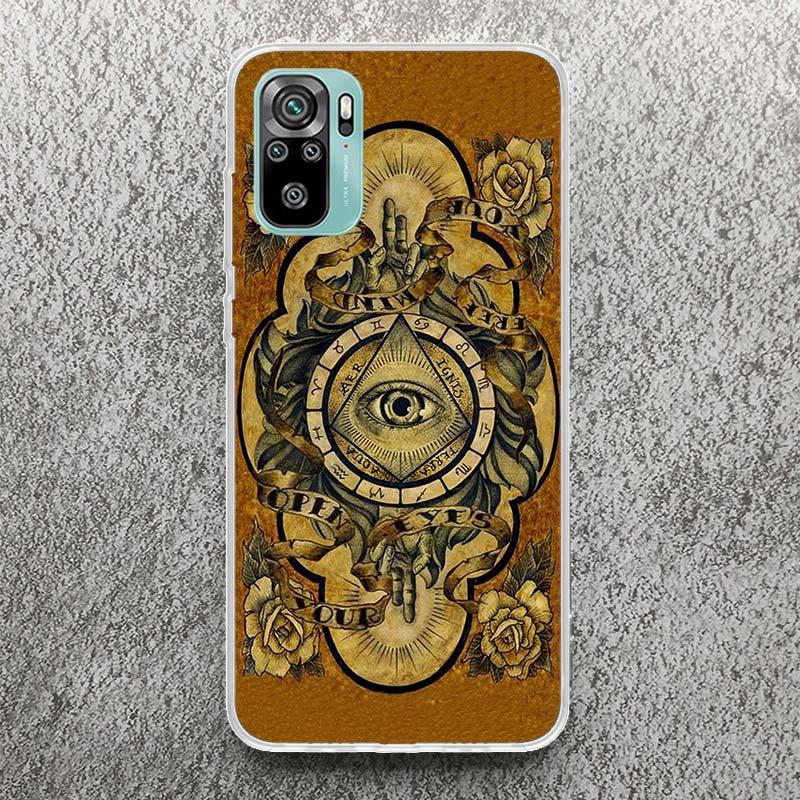 Sacred Eye of Horus Egypt Fresco Print Soft Case for Xiaomi Redmi Note 14 13 14S 12S 11S Phone Shell 10 Pro Plus 11E 11T 12 11 1