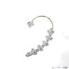 Neuer glitzernder Blatt-Ohr-Cuff - Ohne Piercing, 2025 Kalter Stil, Hochwertiger Knorpel-Ohrring