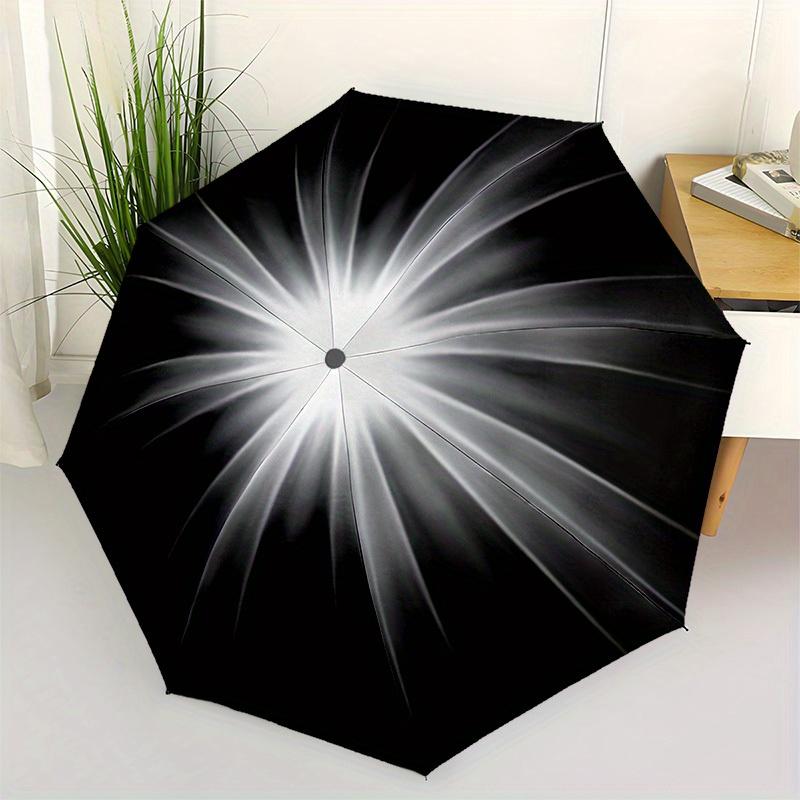 1pc Lightburst Automatic Umbrella - 8-Rib Foldable Design, Outdoor Adventures, and Family Celebrations y250829017
