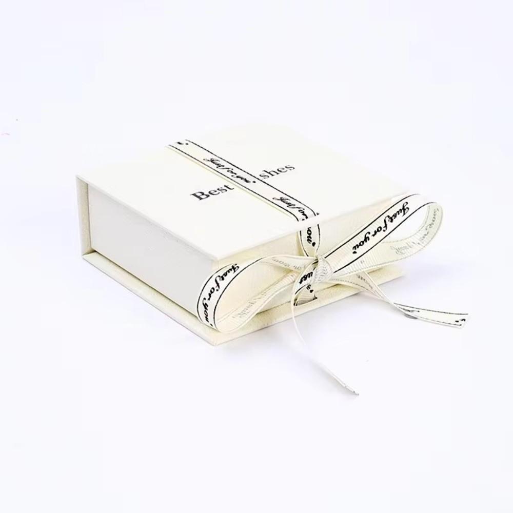 Paper Bowknot Ribbon Ring Earring Storage Case High-end Jewelry Packaging Case Jewelry Box
