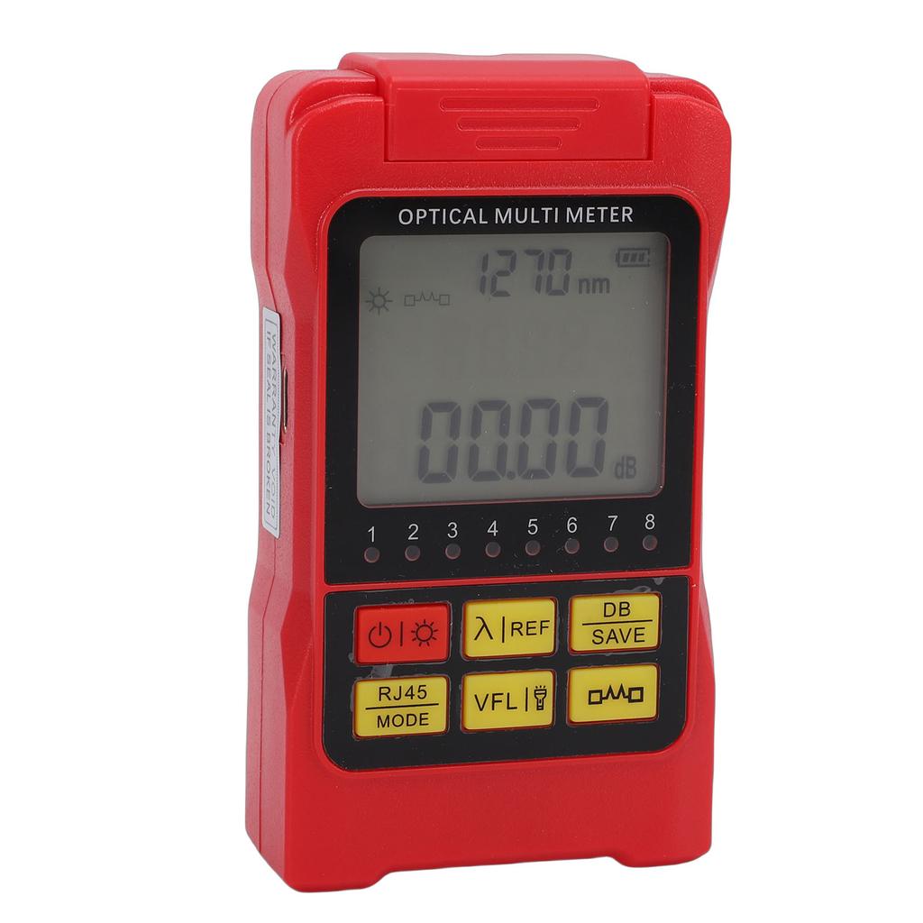 Optical Power Meter Fiber Optic Multi Tester Portable Accurate 850 1650nm with 2.5mm Universal Interface SC Connector