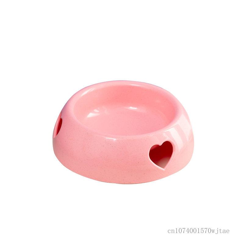 Pet Love Single Bowl for Cat and Dog, Plastic Feeder, Yellow, Pink, Orange, Gray, White, Light Blue, Pet Supplies
