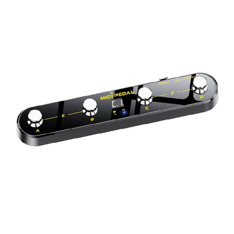 Controller MIDI a Pedale Wireless Preimpostazioni Compatibilità Software Trasmissione Stabile Ricevitore a Pedale Texture Plastica