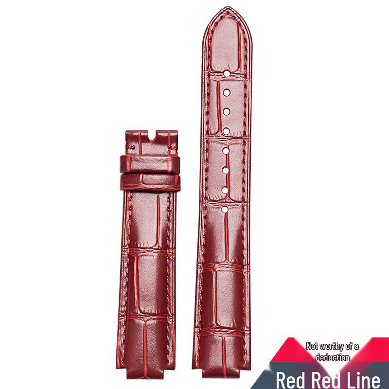 

Кожаный ремешок для часов Cartier Blue Balloon: Натуральная водонепроницаемая коровья кожа с пряжкой-пином для мужчин и женщин 22MM*18MM, 14MM tip