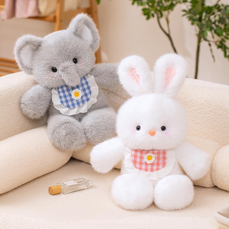 Bear Corgi Cat Pig Rabbit Elephant Plush Toys Cute Animal Cartoon Doll Gift Kids
