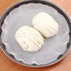 Round Dumplings Bamboo Steamer Mat Paper Silicone Non Stick Pads Buns Baking Pastry Dim Sum Mesh Mat Cooking Accesso