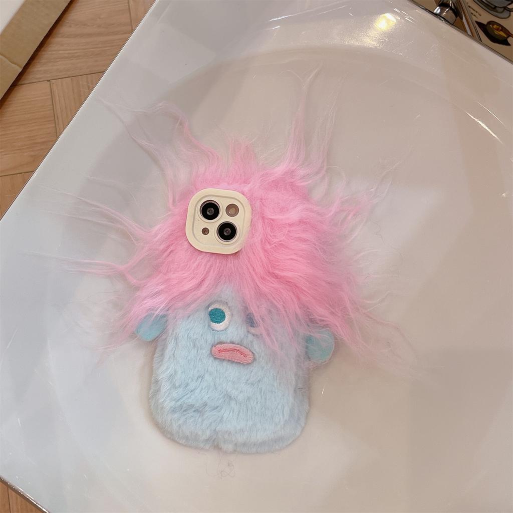 La Nueva Rapunzel Peluche Funda para Teléfono Funciona Con El Para iPhone 15 14 13 12 11 Plus Pro Max Dibujos Animados Linda Funda de Peluche