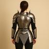 Średniowieczna Stalowa Zbroja Damska Gotycka Fantazja Kirys, Naramienniki, Karwasze, Spódnica Kolcza Cosplay i Kostium na Halloween