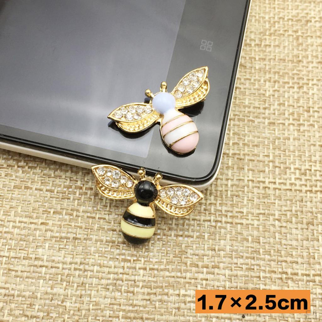 5 Pieces Shape Alloy Rhinestone Flatback Buttons Embellishments