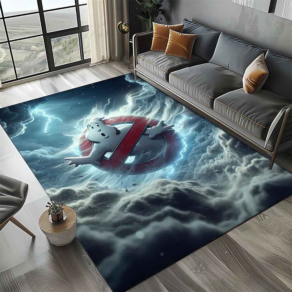 3D G-Ghostbusters 27 Style New Horror Movie Cartoon Carpet Rug for Living Room Bedroom Home Sofa Decoration,Non-slip Floor Mat