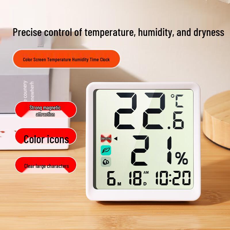 Kangbas Digital Temperature Humidity Clock