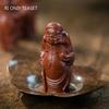 Yixing Purple Clay Tea Pet Handmade Sculpture Figure Statue Ornaments Desktop Decors Crafts Chinese Zisha Tea Set Decoration