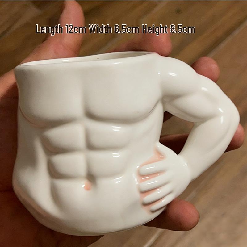 Taza de Cerámica de Moda con Lindo Diseño de Barriga Pellizcada - Perfecta para Café, Leche o Desayuno