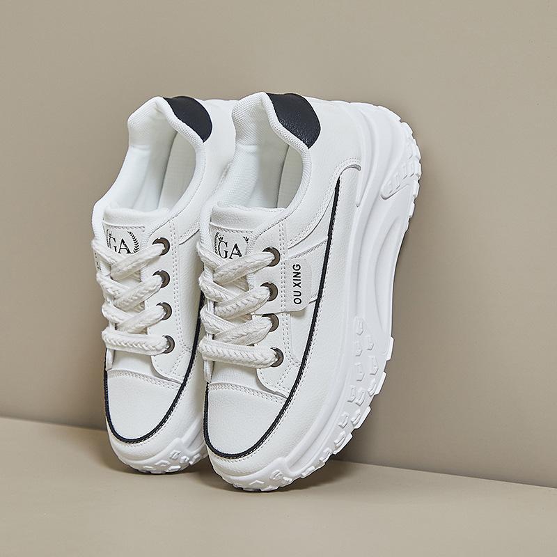 

Spring new ins student leisure platform heightening board shoes HY 35 белый