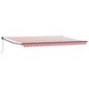 Retractable Awning Red and White 500 X 300 X 165 Cm