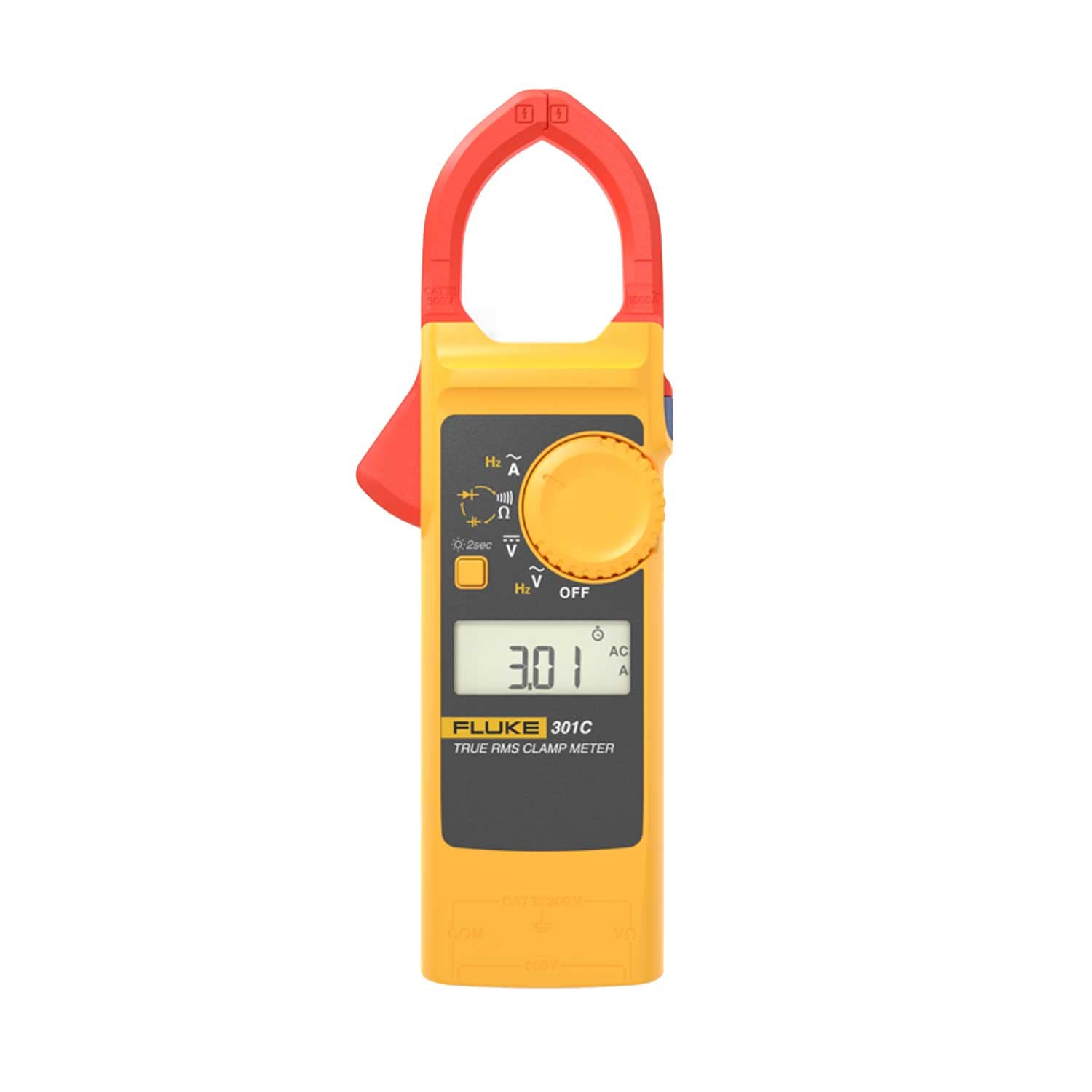 

FLUKE True RMS AC Current Clamp Meter Range 60A/600A/1000A [] 301C/APC
