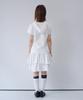 Ohesio Shirring Midi Banding Skirt, White