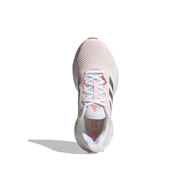 Adidas SolarGlide 5 White Silver Metallic Women Sneakers Pink Core-White Light-Flash-Orange GX5496