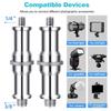 Standard 1/4 To 3/8 Inch Metal Male To Male Convertor Threaded Screw Tripod Adapter Spigot Stud for Flash Holder Light Stand