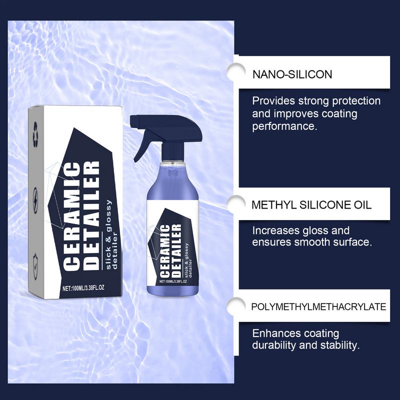 100ml Rapid Ceramic Auto Paint Sealant Vehicle Body Cleaner Super Hydrophobic Car Detailing Coating Spray Cars Accessories
