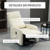 Poltrona Relax Lift People Electric Recliner Chair 145 Degree With Remote Control Footrest 67x95x105 Cm Cream