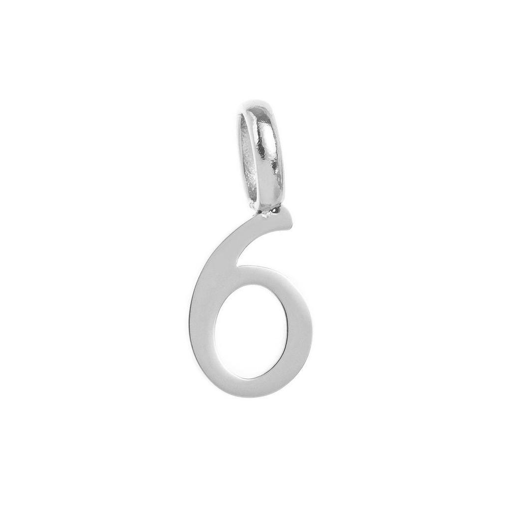 Trendy DIY 0-9 Number Pendants, 18K Gold-Plated Titanium Stainless Steel