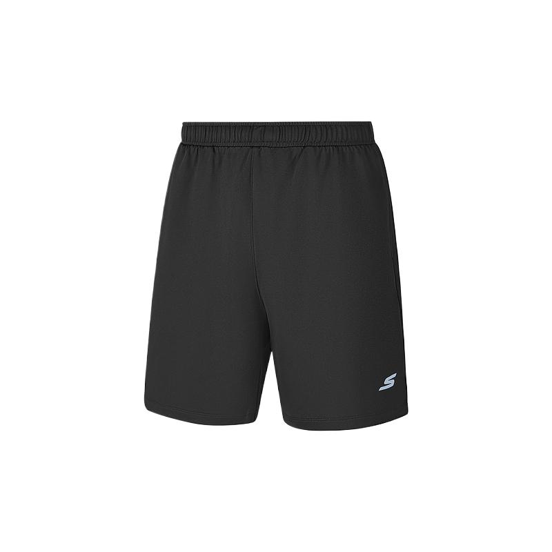 Skechers Solid Color Knitted Mid-Rise Fitted Casual Shorts Men shorts P226M069-0018 M