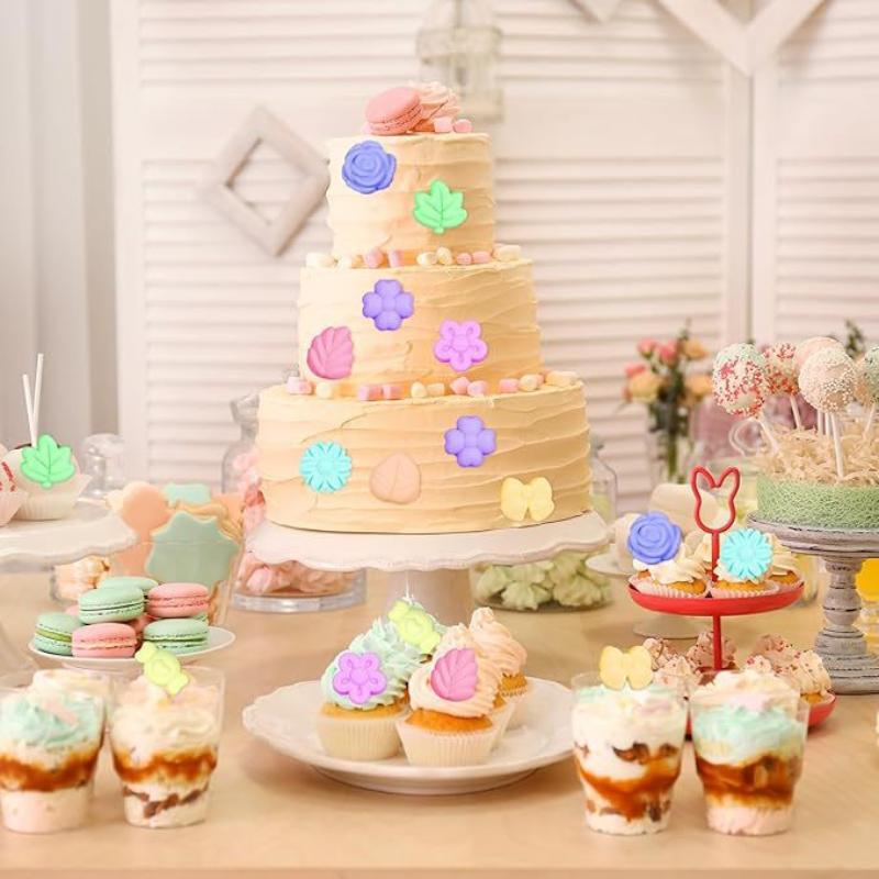 18 Cavity 3D Silicone Mold Bow Leaf Jelly Ice Pudding Soap Mold Fondant Chocolate Cake Decorations Baking Tool