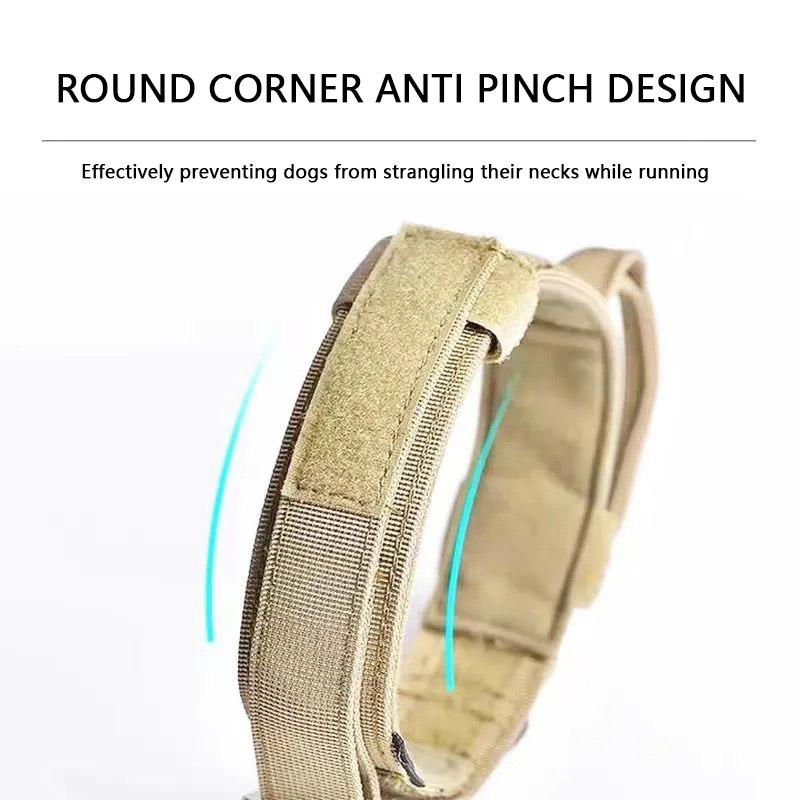 Durable Tactical Dog Collar Leash Military Heavy Duty For Medium Large Dogs Collars German Shepherd Walking Training Accessories