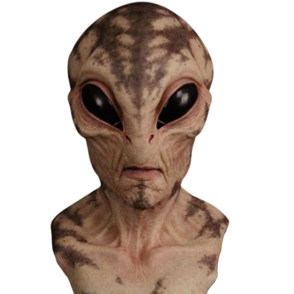 Halloween Alien Mask Scary Horrible Big Eyes Creepy Style Latex Mask Halloween Party Cosplay Themed Party Monster Mask