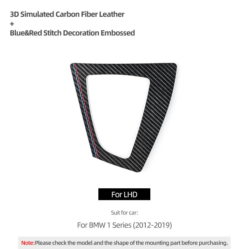 TPIC Carbon Fiber For BMW F20 F21 1 Series 2012-2019 Car Gear Shift Panel Trim Stickers Interior Tuning Auto Decor Accessories NM5